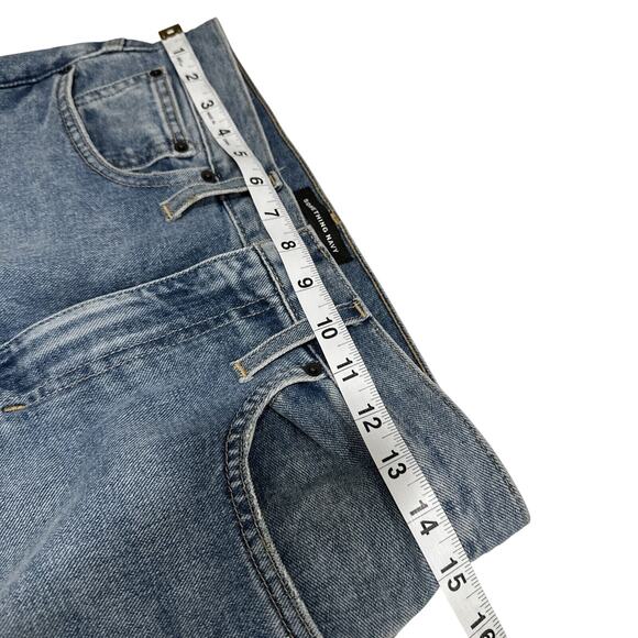 Something Navy Womens Mom Jeans Cotton High Rise Blue Med Wash Size 27 - Picture 6 of 15